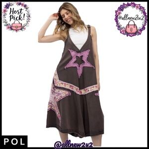 New • Bluevelvet Floral Print Star Patch Loose Dress Host Pick!